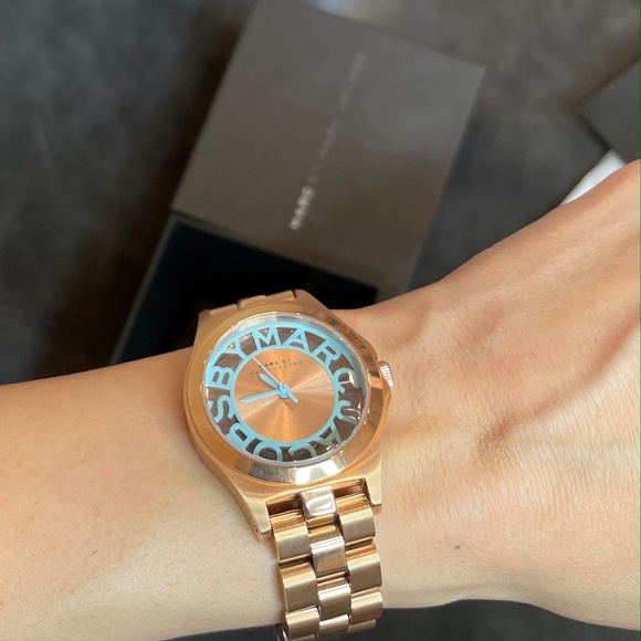 Rare Marc by Marc Jacobs Rose Gold & Blue Watch main image 10